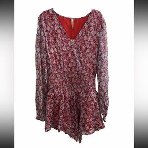 NWT  Anthropologie Raga Romper with lining.